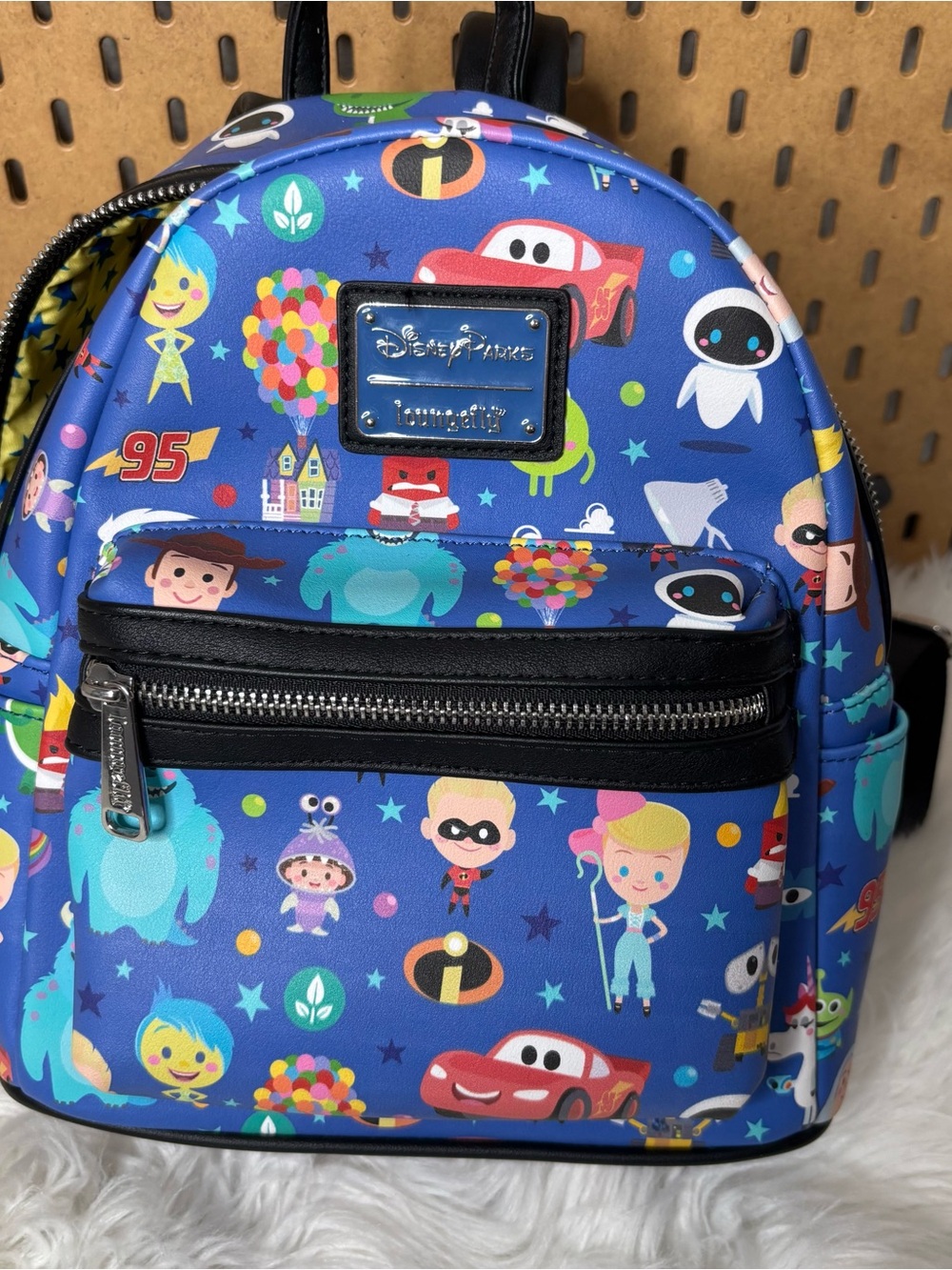 Loungefly Disney Kids Blue Pixar Character Mini Backpack